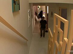 Brunette Titty Fucks White Dick Before Intense Interracial Plowing