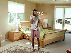 Babysitter river lynn's perfect asshole gets drilled by ryan mclane in close up.