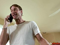 Babysitter river lynn's perfect asshole gets drilled by ryan mclane in close up.