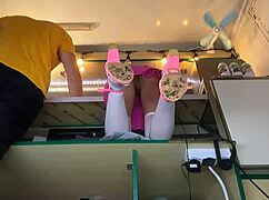 sexy virgin spreads legs unaware of hidden cam