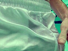 Xnxxjohn as pool boy in see thru outfit 😏 Big cock action underwater!