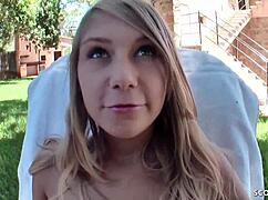 German Teen 18+ Lena, Want to See My First Porno?