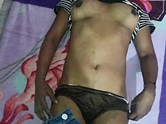 Homemade video of mature housewife in bedroom