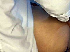 Sexy Indian fat milf shakes ass for cum