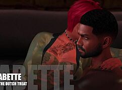 dutch redhead takes monster black cock in 3d