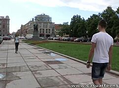 Amateur teen rides to orgasm with piercing.