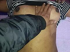 Homemade video of mature housewife in bedroom