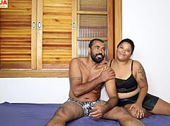 Beginner couple invites friends for wife