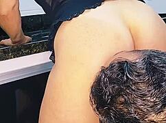 Amateur Wife Fucks Blonde Milf On Sink And Cums Inside