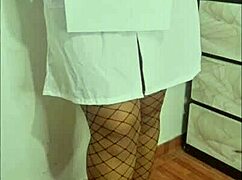 Redhead Nurse Mounts Patient's Cock in Homemade Scene