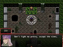 Harem game episode with farmer's daughter and furry dildo