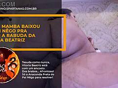 Vitoria Beatriz screams during rough monster cock action with black mamba