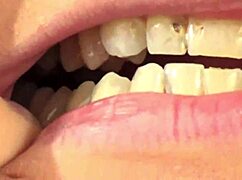 i'm watching fifi foxx eat gummy bears up close with mouth vore