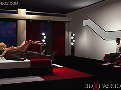 3d Cuckold Young Blonde With Big Black Cock