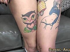 Watch this tattooed slut suck in POV!