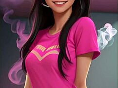 Ai generated mona cartoon anime