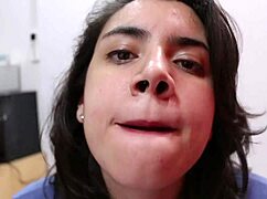 Oldie Enjoys Cumplay and Swallows Before Bed in Pajamas