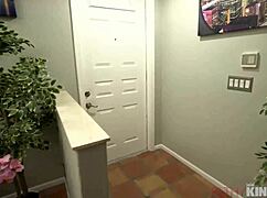 hot blonde aria banks teen takes big dick in rough casting session