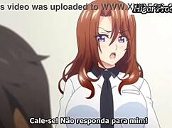 Hentai character desires his own sister in anime