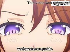 Hentai character desires his own sister in anime