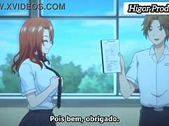 Hentai character desires his own sister in anime