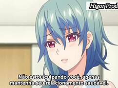 Hentai character desires his own sister in anime