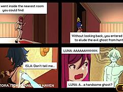 exploring the haunted haven in this anime adventure