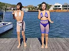 i cummed on my latina milf freind while she dancin