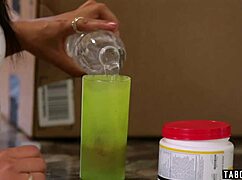 cute gina valentina first blowbang with five big cocks