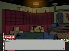 Wow, the boss has a huge cock in this hentai game!