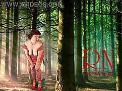 Giant secretary grows tall in the office, surprising the manager with her height.