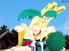 Shino Sosaki and Tomoko Shiretoko in My Hero Academia