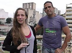 Young Woman Meets Actor On Street And Brings Him Home