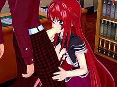 I’m obsessed with Rias Gremory and Akeno teasing me in this wild HS DxD fantasy