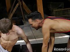 Gay Jock Pounding Ass Bareback - Fight, Hunk Bodybuilder Wrestling, Muscular Hardcore Cumshot Hd