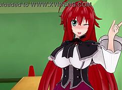 I’m obsessed with Rias Gremory and Akeno teasing me in this wild HS DxD fantasy