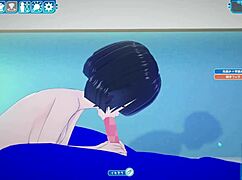 Asian 3D Cartoon Girl Has Big Tits Sex!