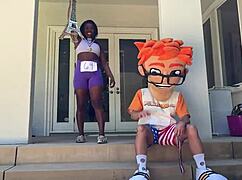 Tessa's topless casting with blowjob and doggystyle