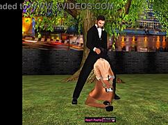 sweet appetizer in a cartoon sex scene