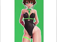 Rabbit Hole Edit with Bunny Toy in Wild Anime Action