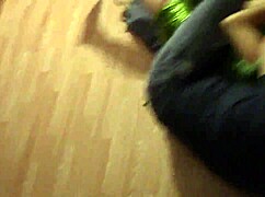 feeling the excitement of st. patrick's day in thong and panties