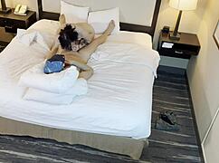 tattooed petite beauty sucks cock in blowjob