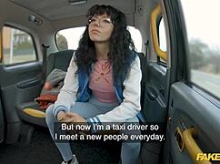 Barely 18, She Craves Big Cock Pussy Stretching in Taxi