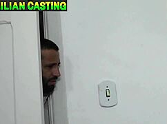 Peeking at neighbor's masturbation leads to passionate pussy eating and intense orgasm