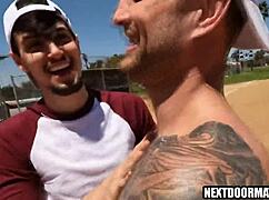 Hey, why don't baseball players ditch workout for some hot gay action?
