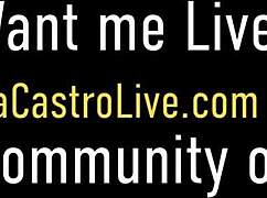 Busty BBW Angelina Castro and PAWG Sara Jay team up for a sloppy double blowjob