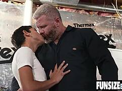 i love watching this latin twink ride hairy ginger silverdaddy bareback