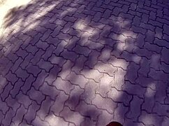 Public risky sex in pool shower with stepsister sucking big cock.