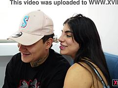 At home alone, I seduce my stepbrother's gay friend with a massage and fingering.