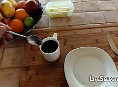 blonde and brunette in pov blowjob fantasy vs reality 😏